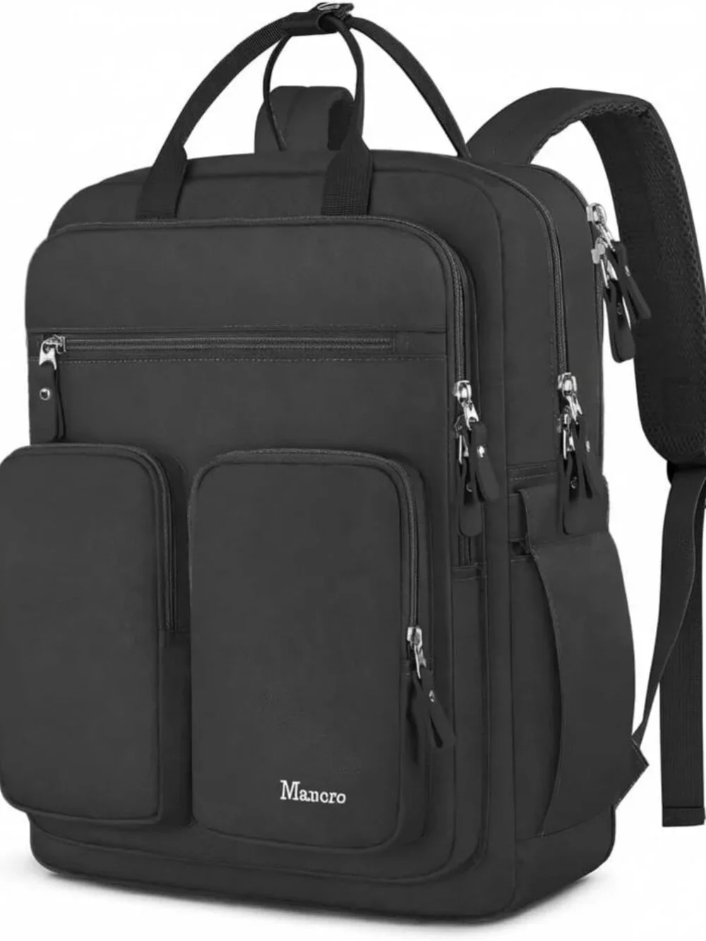 Stylish Travel Backpack for Women, TSA-Friendly Laptop Compartment, Black
